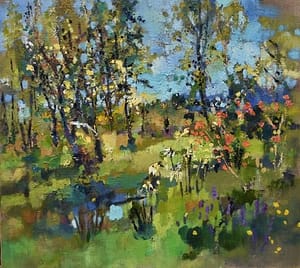Irish landscape painting - Irish landscape Artists - Painting of Irish Garden