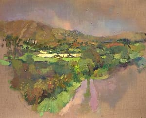 Irish landscape Painting of Kerry Hills